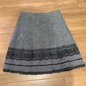 Kenar Fully Lined Wool Blend Skirt - Sz 10